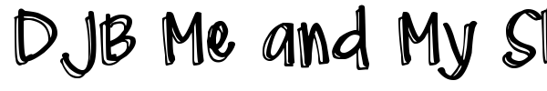 DJB Me and My Shadow font preview